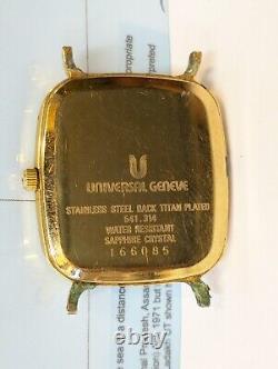 Universal Geneve Quartz Swiss Not Working, Spare Parts Purpose Men Vintage Watch