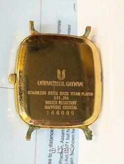 Universal Geneve Quartz Swiss Not Working, Spare Parts Purpose Men Vintage Watch