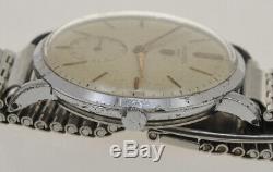Universal Geneve vintage 36mm steel watch 1954/55 cal. 262 not working sold AS IS