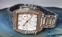 Untested for parts & repairs Bulova 96R163 Wrist Watch for Women Diamonds Accent