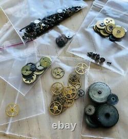 Used Lot Of Vintage Rolex Parts Wheels Gears Stem Screws For Men Ladies Watches