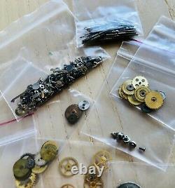 Used Lot Of Vintage Rolex Parts Wheels Gears Stem Screws For Men Ladies Watches