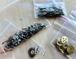 Used Lot Of Vintage Rolex Parts Wheels Gears Stem Screws For Men Ladies Watches