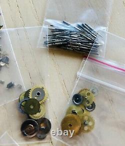 Used Lot Of Vintage Rolex Parts Wheels Gears Stem Screws For Men Ladies Watches