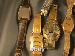 VINTAGE 1970's Lady Bulova Accutron watches and bands for restoration parts