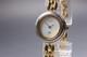 VINTAGE As-Is Gucci 11/12 Change Bezel Gold Quartz Women's Watch From JAPAN
