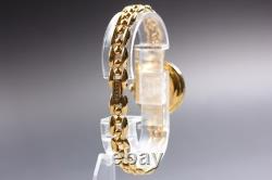 VINTAGE As-Is Gucci 11/12 Change Bezel Gold Quartz Women's Watch From JAPAN