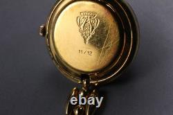 VINTAGE As-Is Gucci 11/12 Change Bezel Gold Quartz Women's Watch From JAPAN