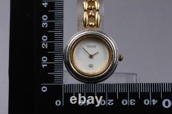 VINTAGE As-Is Gucci 11/12 Change Bezel Gold Quartz Women's Watch From JAPAN
