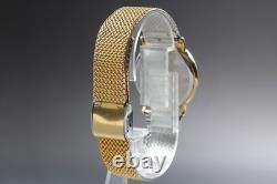 VINTAGE As-Is OMEGA De Ville Cal. 1430 Date Gold Round Quartz Men's Watch JAPAN