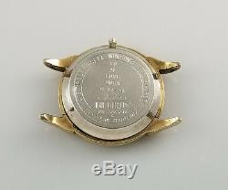 VINTAGE BENRUS MENS WIND INDICATOR POWER RESERVE WATCH FANCY LUGS for PARTS