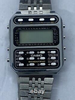 VINTAGE CASIO SCIENTIFIC CALCULATOR WATCH CFX-200 For Parts or Repair