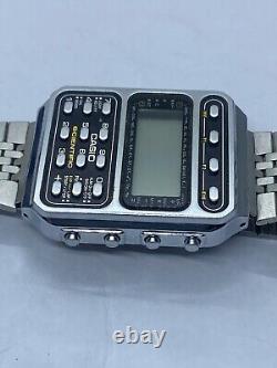 VINTAGE CASIO SCIENTIFIC CALCULATOR WATCH CFX-200 For Parts or Repair