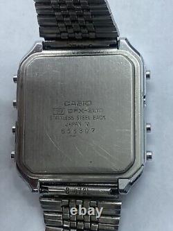 VINTAGE CASIO SCIENTIFIC CALCULATOR WATCH CFX-200 For Parts or Repair