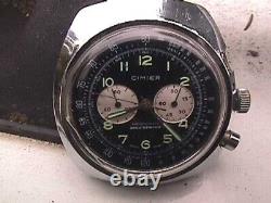 VINTAGE CIMIER CHRONOGRAPH WATCH PARTS or TOTAL RESTORATION