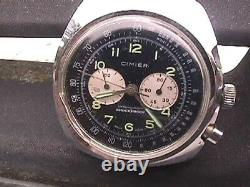 VINTAGE CIMIER CHRONOGRAPH WATCH PARTS or TOTAL RESTORATION