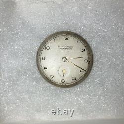 VINTAGE FOR PARTS NOT WORKING 1950's ULYSSE NARDIN WATCH FACE GOLD 17 JEWELS