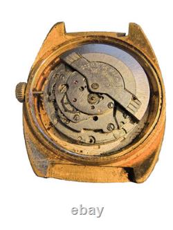 VINTAGE JULES JURGENSEN 25 JEWELS SELFWINDING MENS WRISTWATCH for parts