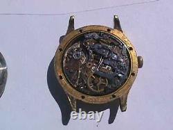 VINTAGE PIERCE CHRONOGRAPH WATCH PARTS or REPAIR as shown asis YOU RESTORE