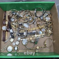 VINTAGE WATCH Large LOT Women Quartz/Mechanical Different Brands Parts/Repair