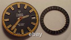 VINTAGE WRISTWATCH DIAL HANDS DATE RING ONLY Zodiac SeaWolf SUPER STYLE