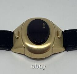 VTG 1973 Pulsar Time Computer Oval Ladies 14K GF LED Watch For Repair/Parts Mint