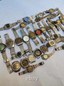 VTG Automatic Watches Lot 33pcs Seiko, Orient, Omax, 2Citizen For Parts Reapair