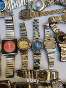 VTG Automatic Watches Lot 33pcs Seiko, Orient, Omax, 2Citizen For Parts Reapair