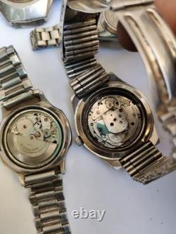 VTG Automatic Watches Lot 33pcs Seiko, Orient, Omax, 2Citizen For Parts Reapair