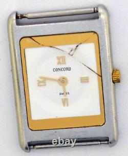 VTG CONCORD Gold & Steel Wristwatch. Ref 807646, Cal 693. For Repairs
