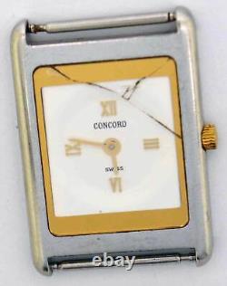 VTG CONCORD Gold & Steel Wristwatch. Ref 807646, Cal 693. For Repairs
