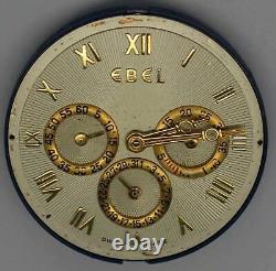 VTG EBEL Chronograph Movement & Dial. Cal 954. For Parts