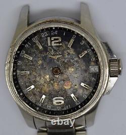 VTG LONGINES CONQUEST Steel Wristwatch. Ref L3.687.4, Cal L704.2. For Repairs
