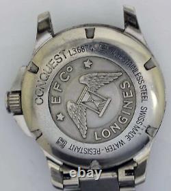VTG LONGINES CONQUEST Steel Wristwatch. Ref L3.687.4, Cal L704.2. For Repairs