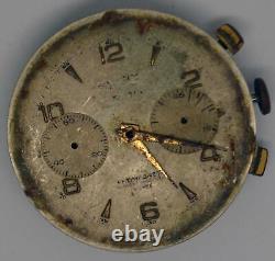 VTG MISC SWISS Chronograph Movement & Dial. Cal L-248. For Parts