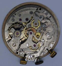 VTG MISC SWISS Chronograph Movement & Dial. Cal L-248. For Parts