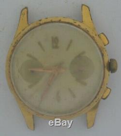 VTG MISC SWISS Gold Plated Chronograph. Venus 210. For Repairs