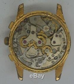 VTG MISC SWISS Gold Plated Chronograph. Venus 210. For Repairs
