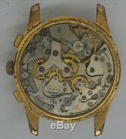 VTG MISC SWISS Gold Plated Chronograph. Venus 210. For Repairs