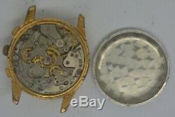 VTG MISC SWISS Gold Plated Chronograph. Venus 210. For Repairs