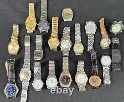 VTG Men Wristwatch Assorted Lot Estate Tissot, Caravelle Bulova, Armitron PARTS