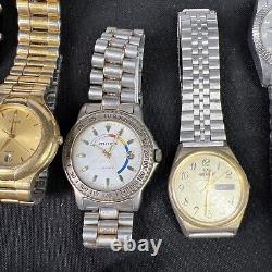 VTG Men Wristwatch Assorted Lot Estate Tissot, Caravelle Bulova, Armitron PARTS