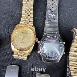 VTG Men Wristwatch Assorted Lot Estate Tissot, Caravelle Bulova, Armitron PARTS