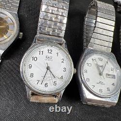 VTG Men Wristwatch Assorted Lot Estate Tissot, Caravelle Bulova, Armitron PARTS