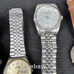 VTG Men Wristwatch Assorted Lot Estate Tissot, Caravelle Bulova, Armitron PARTS