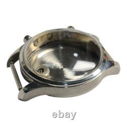 VTG NOS 34mm CHRONOGRAPH STAINLESS STEEL WATCH CASE FOR PARTS JG1-2