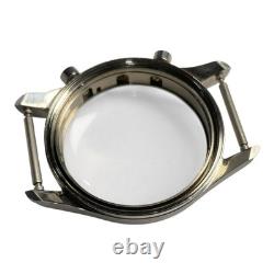VTG NOS 34mm CHRONOGRAPH STAINLESS STEEL WATCH CASE FOR PARTS JG1-2