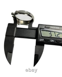 VTG NOS 34mm CHRONOGRAPH STAINLESS STEEL WATCH CASE FOR PARTS JG1-2