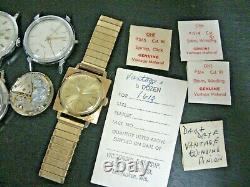 Vantage Hamilton Watches and Parts some salesmen samples good lot