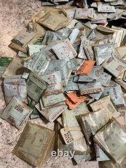 Vin NOS Lot Of 1400 Watch Parts Crystals Many Brands &sizes Hamilton Elgin #10